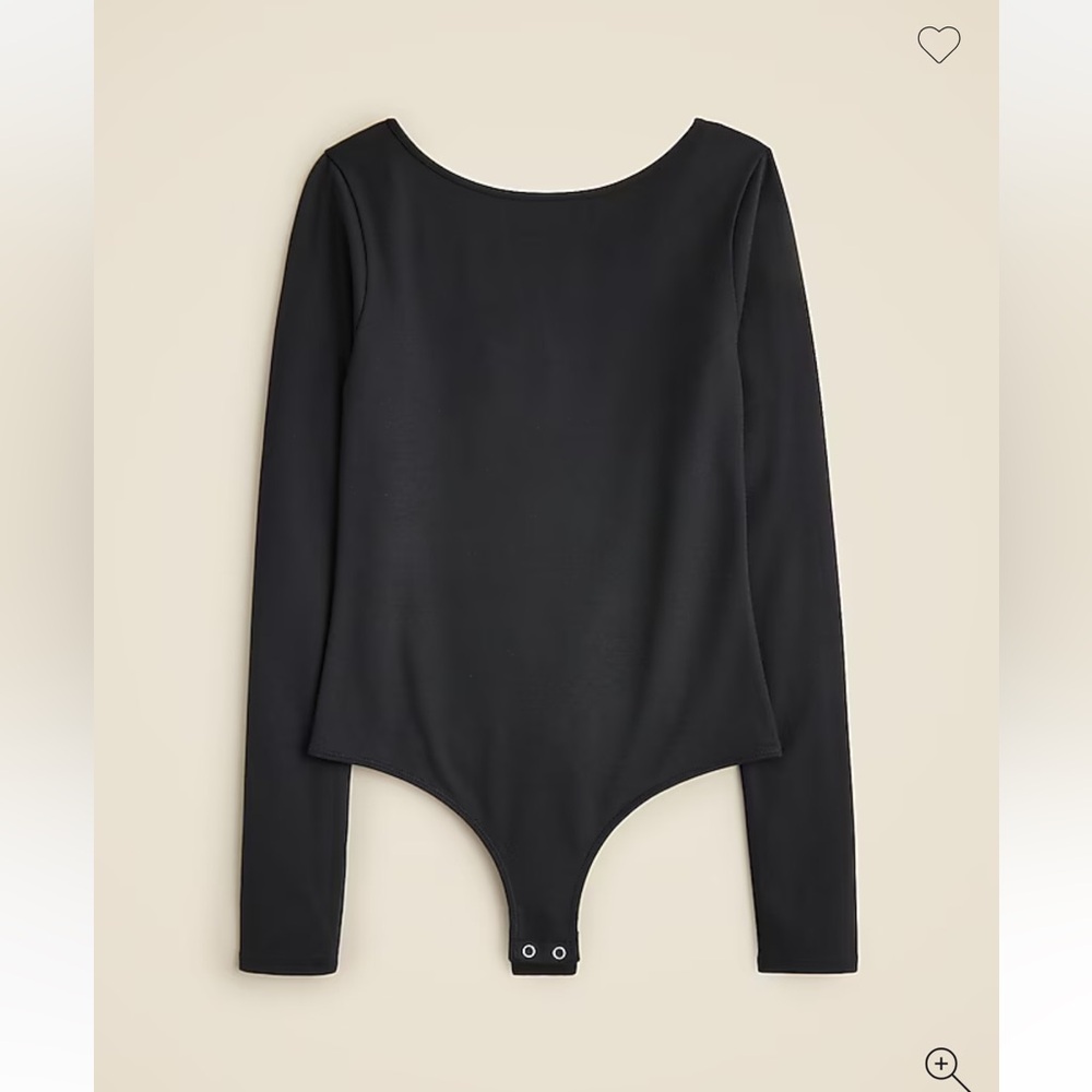 J crew Scoopback bodysuit in stretch cotton blend large
